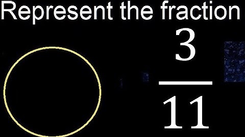 Represent 3/11 graphically . Graphic representation of fractions, graph
