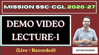 Demo video | lecture-1 | ssc-cgl 2026 | #ssccgl2026 #englishpaper #englishgrammar #vocabulary