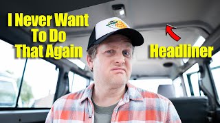 Athlete Statistics Hardest Job Ever On A Land Rover: Re-trimming The Headliner