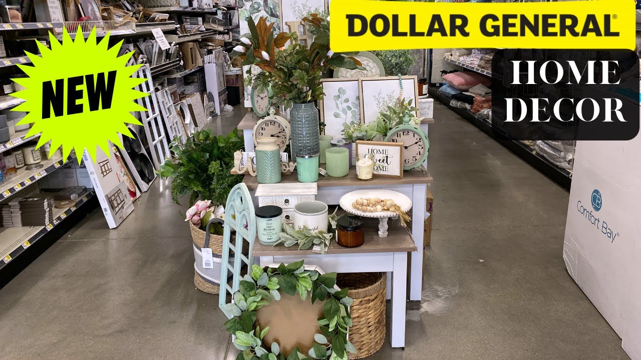 ️ Dollar General Home Decor Shop With Me Shopping Haul YouTube