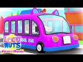 Wheels On The Bus | Bus Song | Nursery Rhymes and Kids Songs with Loco Nuts | Songs For Babies