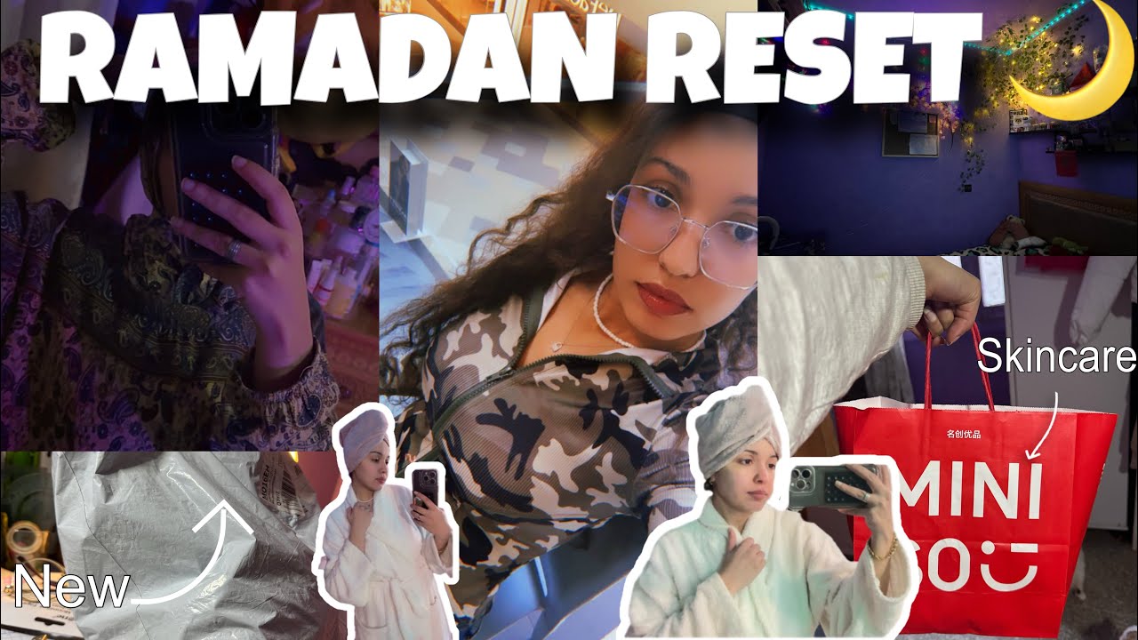 Ramadan Reset 🌙 تجهيزاتي قبل رمضان | Skincare & Deco 🎀🩷