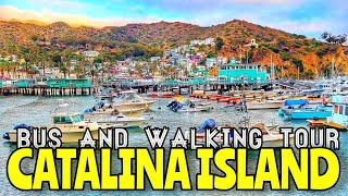 [4K] CATALINA ISLAND BUS AND WALKING TOUR | JULY 2020