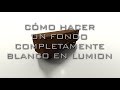 Cómo hacer un fondo en 360° completamente blanco en Lumion