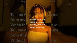 pray for me (lyrics) sped up