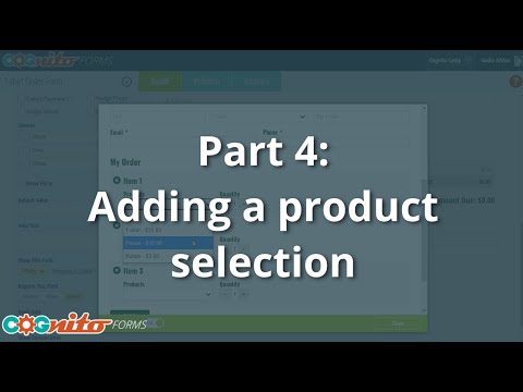 Creating Payment Forms Part 4: Adding a Product Selection