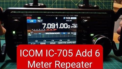 IC0M.IC-705 Add 50 Mhz Repeater - GB3FH