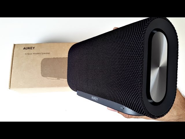 Powerful Aukey Eclipse Portable Bluetooth Speaker 20W with Dual Subwoofers  - YouTube