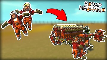 We Built and Raced Cars Made of People... (Scrap Mechanic Multiplayer Monday)