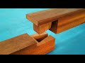 Ekor Ikan Yang Tersembunyi Saling Mengunci Sambungan kayu Teknik Tukang Kayu .Woodworking Joint