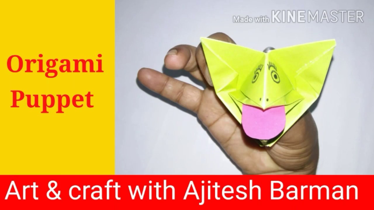 Origami Puppet for kids. How to make an origami Puppet. - YouTube