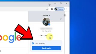 How to fix Chrome Sync is Paused screenshot 1