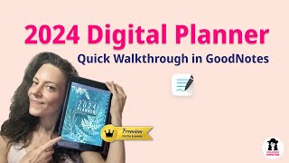 2024 Digital Planner Walkthrough Tutorial in GoodNotes | Hyperlink Overview & Planner Layout