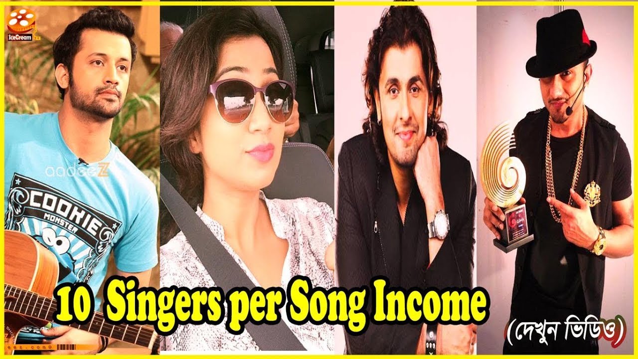 10 Bollywood Singers per Song Income (Part-2) | Singers Per Song Income | Channel IceCream