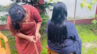 Mummy के बाल cut कर दिए छोटें ✂️??‍♀️?। haircutting sapnaprabhat