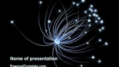 Optic Fiber line PowerPoint Template by PoweredTemplate.com