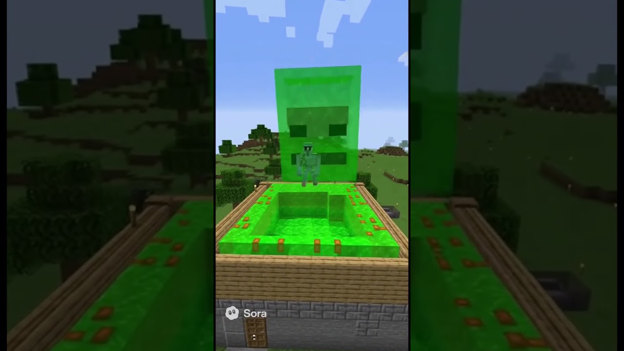Slime versus iron golem 