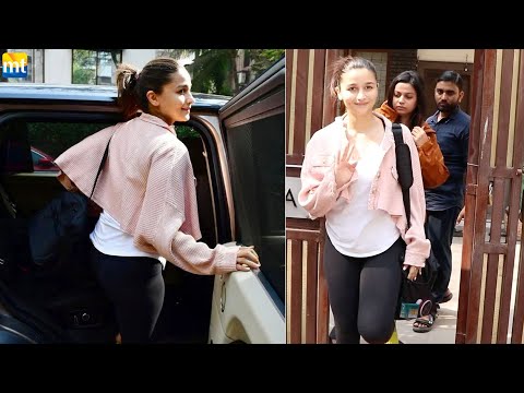 Alia Bhatt start maintaining her Figure at Yoga after the birth of her baby to start New Project