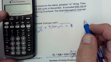 Absorption Cost vs Variable Cost