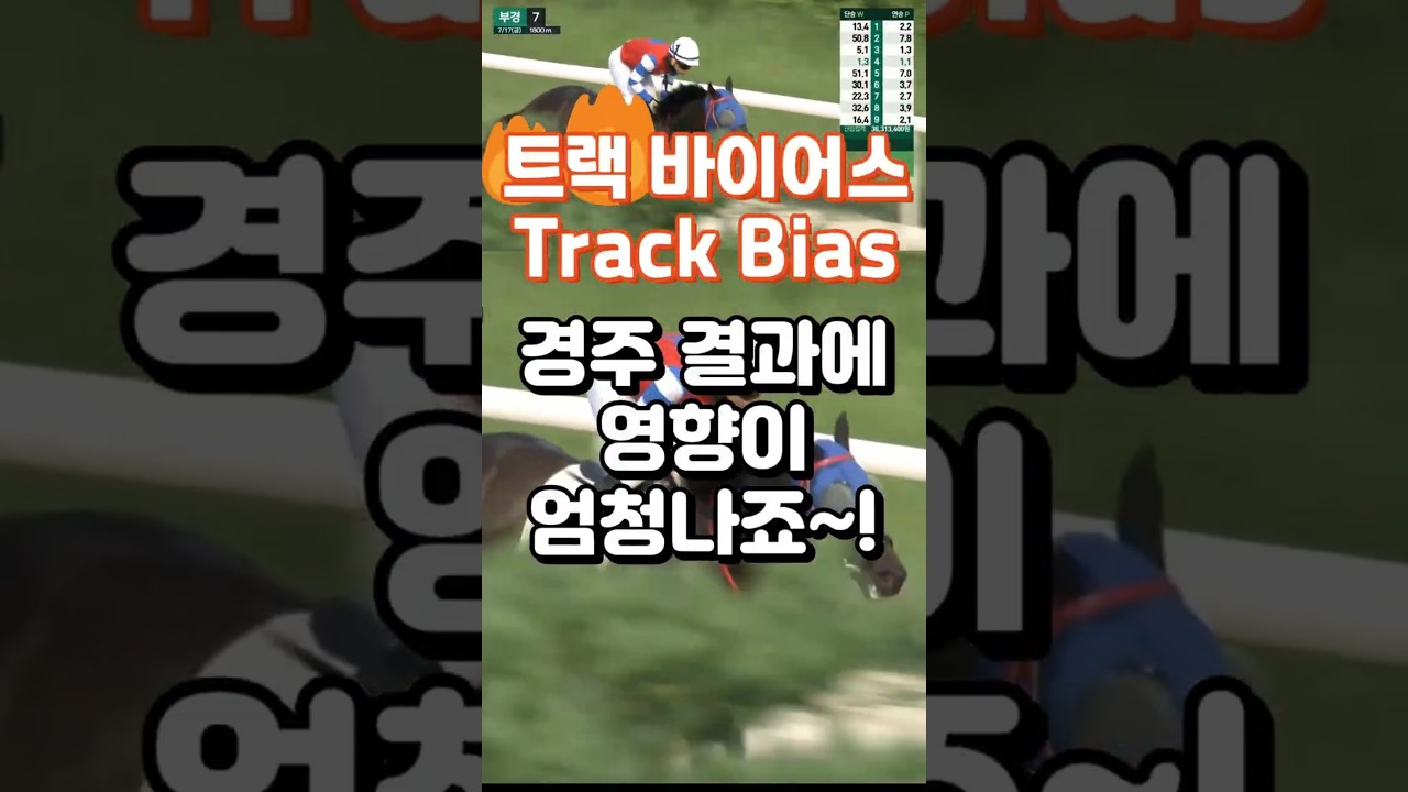 💥안쪽만 타면, 그냥 들어오네~🚩트랙 바이어스(Track Bias)🐎경주로 편향💥다크호스경마⚡경마예상👌경마🎈경마장😊경마방송💥경마예상방송🥎경마실시간🚩경마예상가🏐경마정보⚾경마공원