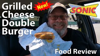 SONIC® | GRILLED CHEESE DOUBLE BURGER 🍞🧀🍔| Taste Test & Review | JKMCraveTV