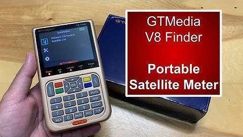 Portable Satellite Meter - V8 Finder by GTMedia for Free Satellite TV