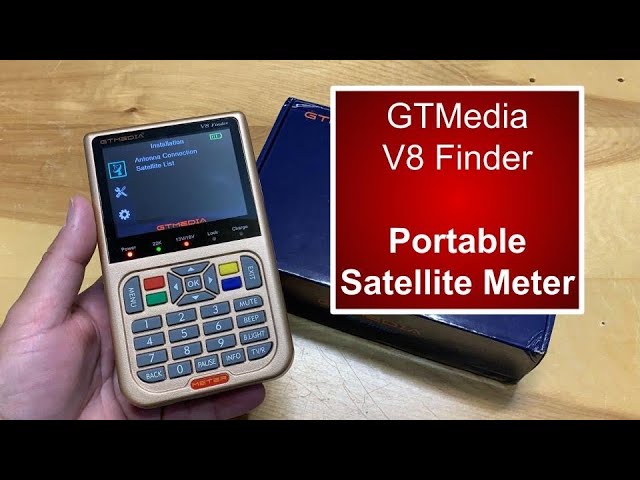 Portable Satellite Meter - V8 Finder by GTMedia for Free Satellite TV 