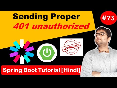 Sending Proper 401 Unauthorized Response | JWT authentication | Spring boot tutorial [Hindi]