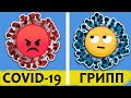 КОРОНАВИРУС vs ГРИПП / В ЧЁМ РАЗНИЦА?