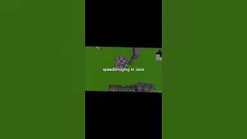 Speedbridge in Bedrock and Java #shorts #blockin #mincraft #bedrock #java #bridge #speedbridge