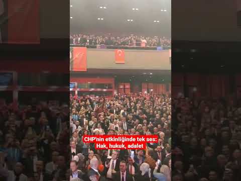 CHP'nin etkinliğinde tek ses: Hak, hukuk, adalet #shorts