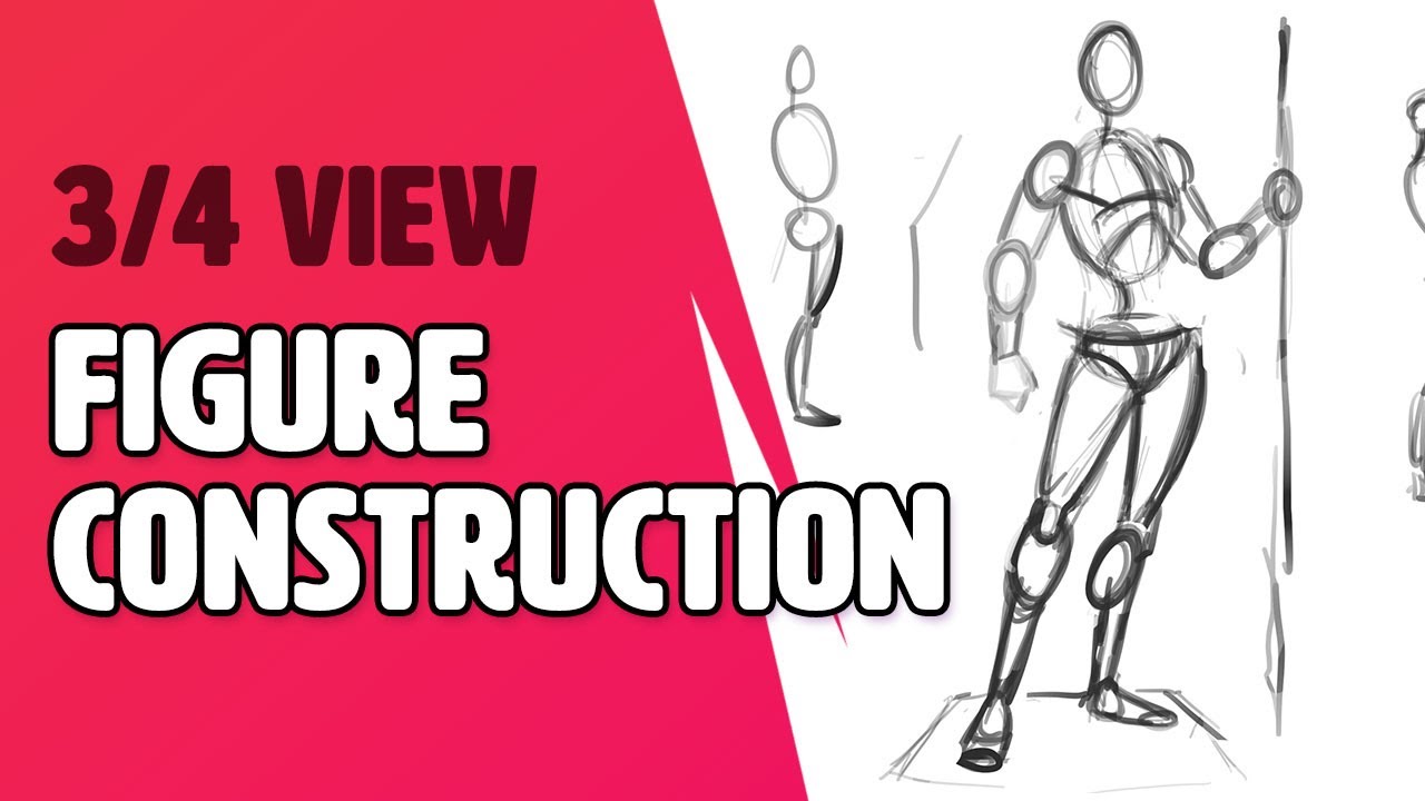 3/4 View Figure Drawing - Basic Construction - YouTube