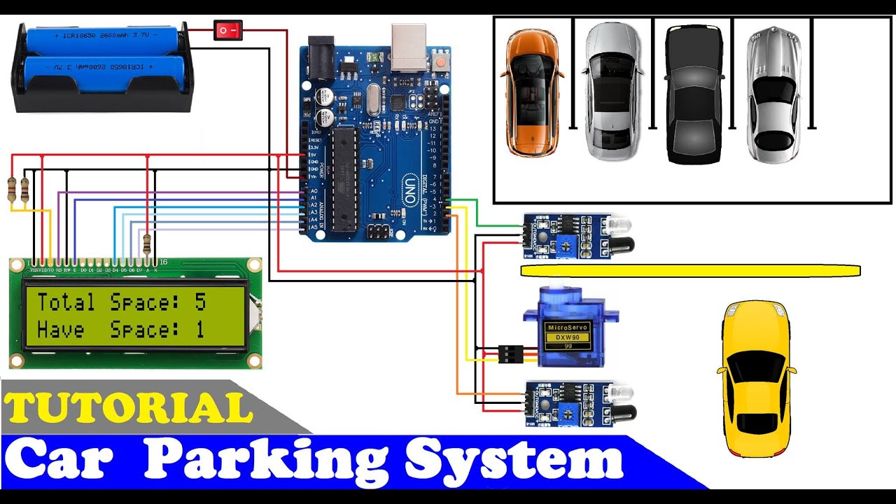 How to make a Car Parking System using Arduino and IR Sensor - YouTube