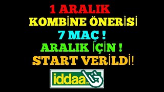 Araliğa Start Veri̇yoruz 1 Aralik 2021 İddaa Tahmi̇nleri̇