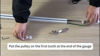 Zemismart splicing curtain track install video ZM02 / ZM87