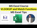 MS Excel Course |VLOOKUP and Match Functions in MS Excel| #exceltips
