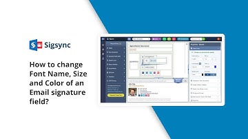 How to change the font name, size and color in email signature?