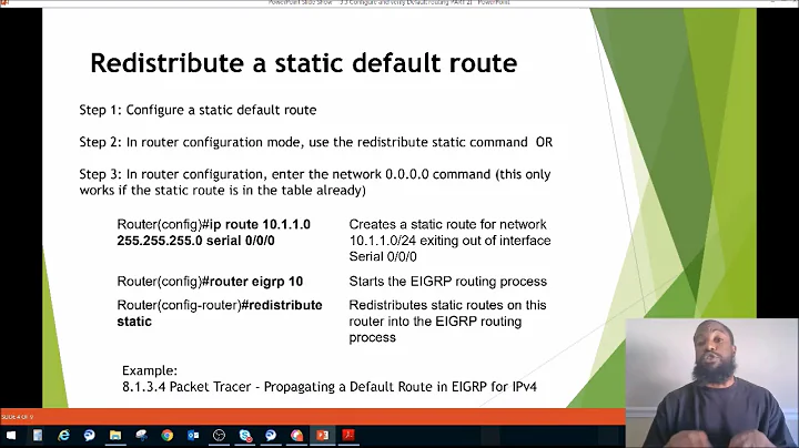 3.4 Configuring and Verifying Default Routes - CCNP ROUTE Exam (300-101) v2.0 - PART 2