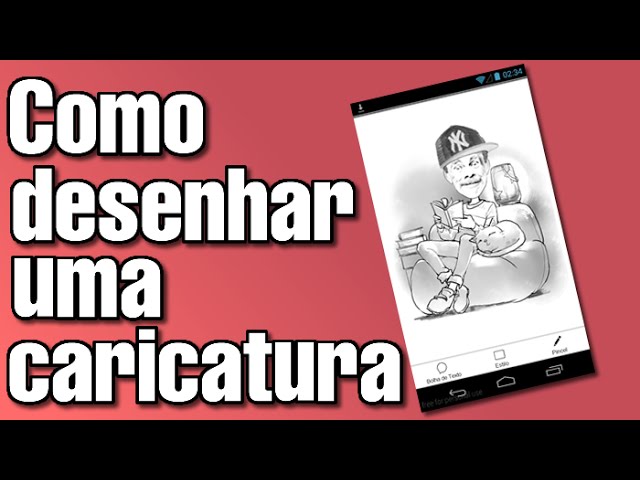 COMO DESENHAR UMA CARICATURA DO SEU ROSTO A PARTIR DE UMA FOTO COM O MOMENTCAM PARA ANDROID