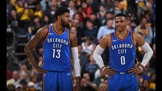 Russell Westbrook and Paul George Go Wild vs. Warriors, Team Up For 72 Pts