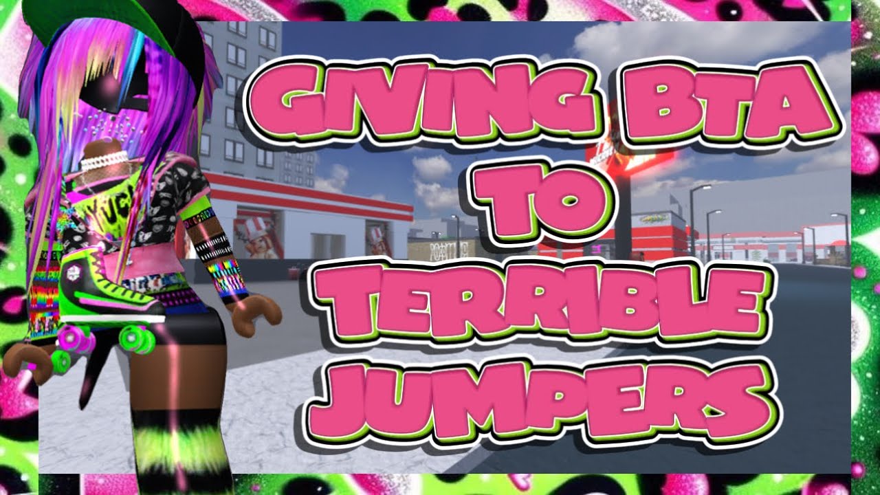 GIVING BTA TO TERRIBLE JUMPERS IN ROBLOX BADDIES {MOBILE GAMEPLAY}