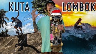 Can You Skate In The Surfing Heaven Of KUTA | LOMBOK ?🇮🇩