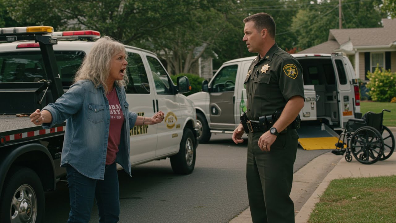 HOA Karen Tried to Tow My Wife’s Wheelchair Van, 2 Minutes Later the Sheriff Towed Her Instead
