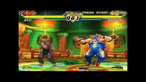 [DC] Capcom vs SNK 2 Mark of the Millennium 2001 hardest gameplay with cheat (Evil Ryu)