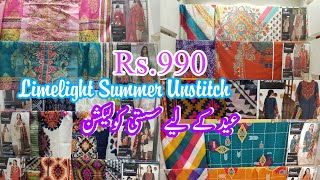 LimeLight New Unstitched Summer Collection 2021