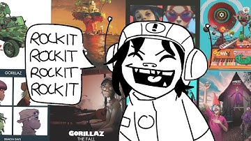 every time a song title is said in Gorillaz