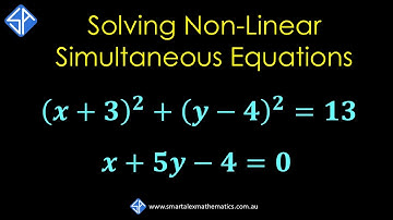 Solving Non linear Simultaneous Equations (Circle and Straight Line)