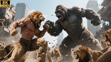 King Kong vs Lion Man: The Big Fight That Started On Skull Island Ends İn The City!