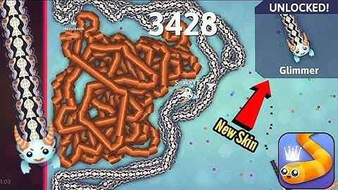 Snake.Io - How To Trap Top 2 Snakes In The Map! New Glimmer Snake Unlocked!