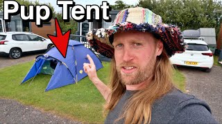 Joss is Sleeping in His Own Pup Tent For the First Time | Family Camp Weymouth | Vlogust ep.4